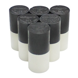 울티메이트 2톤 칼라 우레탄/비닐 엄지덤 (1 1/4&quot;) - 블랙/화이트 USA
