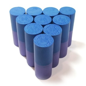 터보 2톤 칼라 우레탄 엄지덤 (하드 1 1/8) - 블루/퍼플 USA
